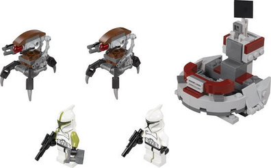 LEGO Set-Clone Troopers vs. Droidekas-Star Wars / Star Wars Episode 2-75000-1-Creative Brick Builders